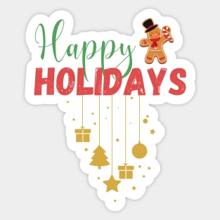 Happy Holidays Sticker